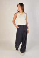 Donkerblauwe pantalon henrika hw pants