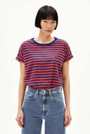 Rood gestreept t-shirt idaara