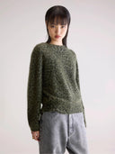 Groene trui met luipaardprint dioal