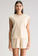 Licht beige top mattias