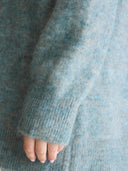 Lange turquoise trui auris