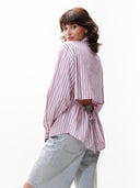 Gestreepte blouse met open rug