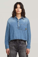 Denim boxy blouse