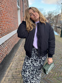 Bomber jacket met rits