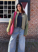 Bomberjas met colorblock