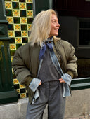 Bomber jacket met rits