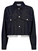 Denim cargo cropped jack