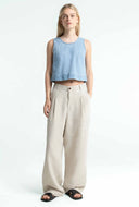 Katoenen denim top belle