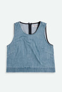 Katoenen denim top belle