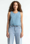 Katoenen denim top belle