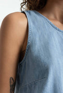 Katoenen denim top belle