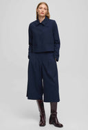 Donkerblauwe pantalon wilder culotte pants