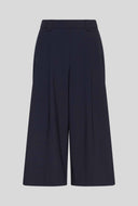 Donkerblauwe pantalon wilder culotte pants