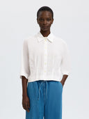 CLEO REGULAR 3/4 CROPPED SHIRT B