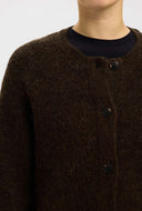 Gebreide cardigan lulu ls knit short cardigan