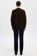 Gebreide cardigan lulu ls knit short cardigan