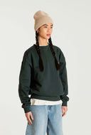 Donker groene sweater wbcupe curb crew