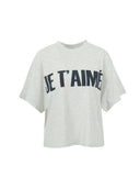 T-shirt met tekstprint elara