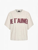 T-shirt met tekstprint elara