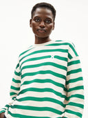 Groen gestreepte sweater iconic å frankaa bold