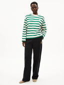 Groen gestreepte sweater iconic å frankaa bold