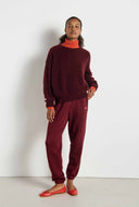 Bordeaux wolmix trui vitow