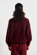 Bordeaux wolmix trui vitow