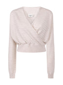 Trui met overslag len knitted pull