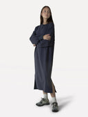 Donkerblauwe jurk kaia