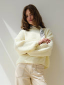 Zacht gebreide trui roxane knitted pull