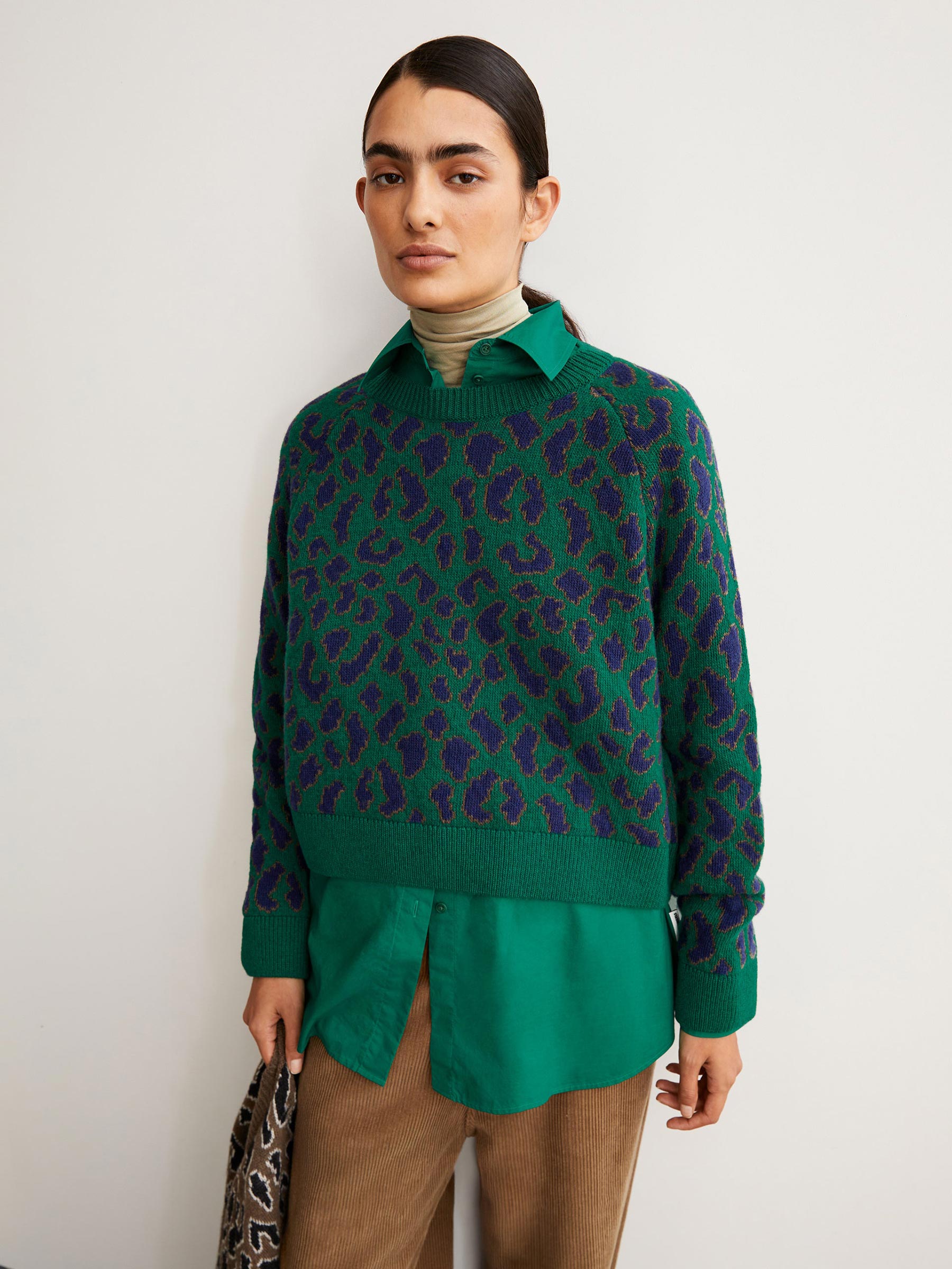 Wollen trui diliriaa leopaa – Tally-Ho - Main Image