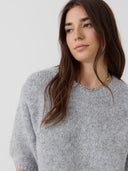 Wolmix trui met korte mouwen lycie