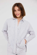 Grijze denim blouse deva