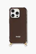 Telefoonhoesje dark brown