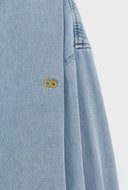 Lichtblauwe denim blouse glory