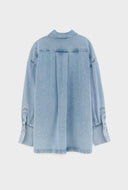 Lichtblauwe denim blouse glory