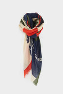 Sjaal met print sose