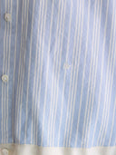 Lichtblauw gestreepte blouse glow