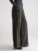 Wijde geruite broek volkert