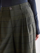 Wijde geruite broek volkert