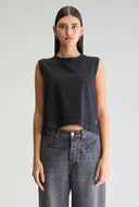 Zwarte mouwloze top cuare