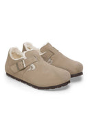 Taupe instappers london shearling
