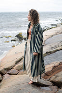 Gestreepte badjas naram bathrobe