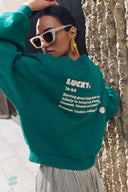 Groene bibi dictionary big sweater