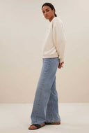 Gemêleerde trui bibi logo sweater