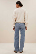 Gemêleerde trui bibi logo sweater