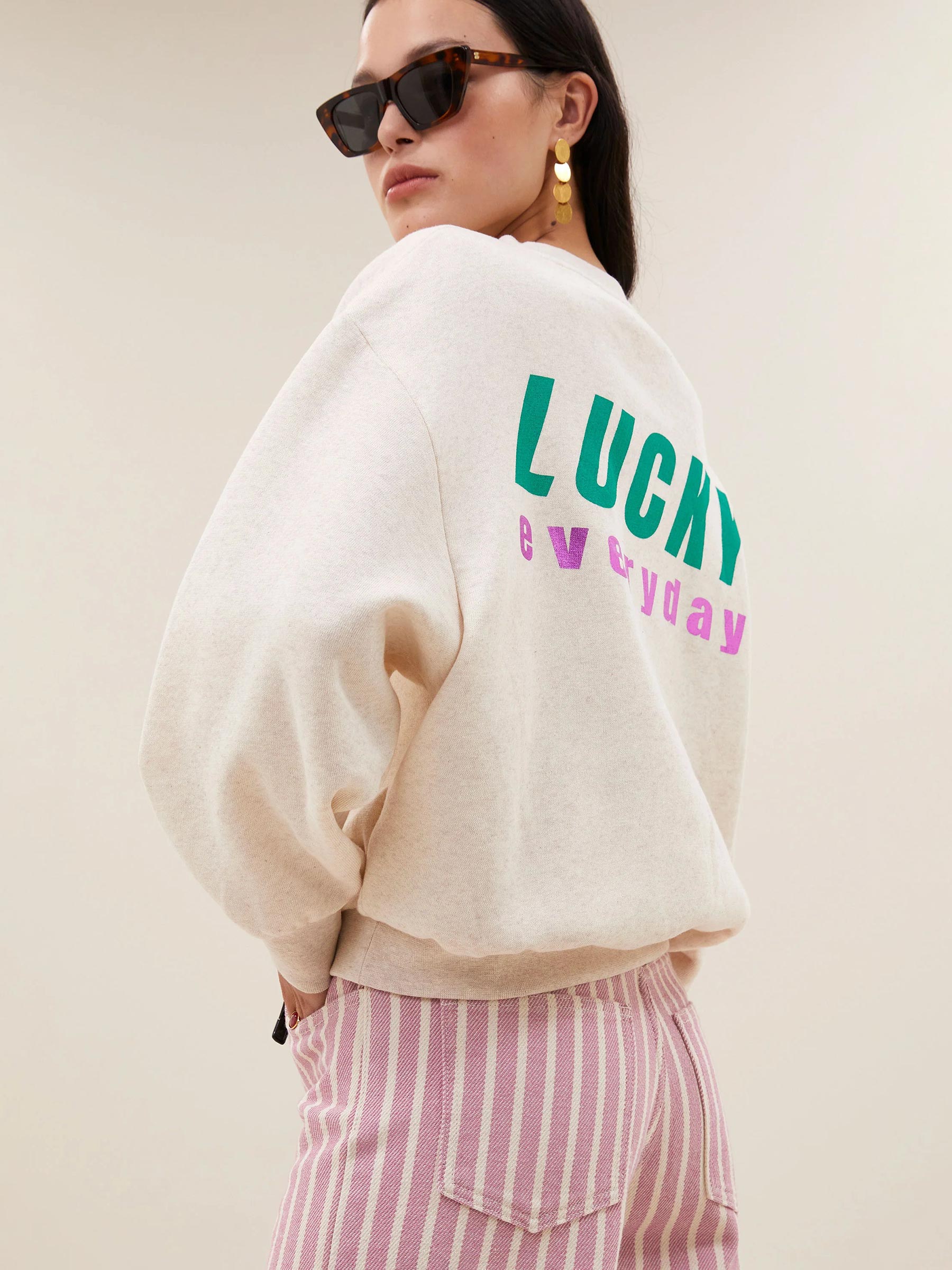 Sweater bibi melange lucky everyday – Tally-Ho