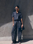 Gestreepte broek benji tie dye stripe pants