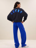 Blauwe sweater bibi lucky curve