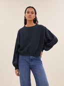 Glitter sweater bodil sparkle midnight